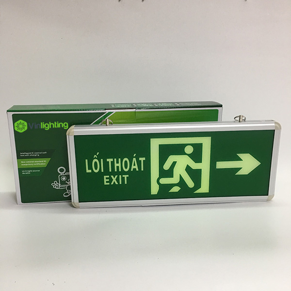 Đèn exit chỉ dẫn thoát hiểm đi bên phải DEN-TH-03
