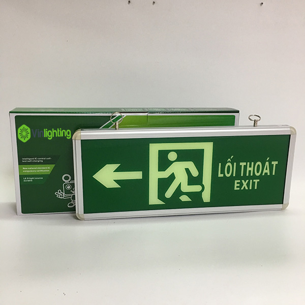 Đèn exit chỉ dẫn thoát hiểm đi bên trái DEN-TH-04