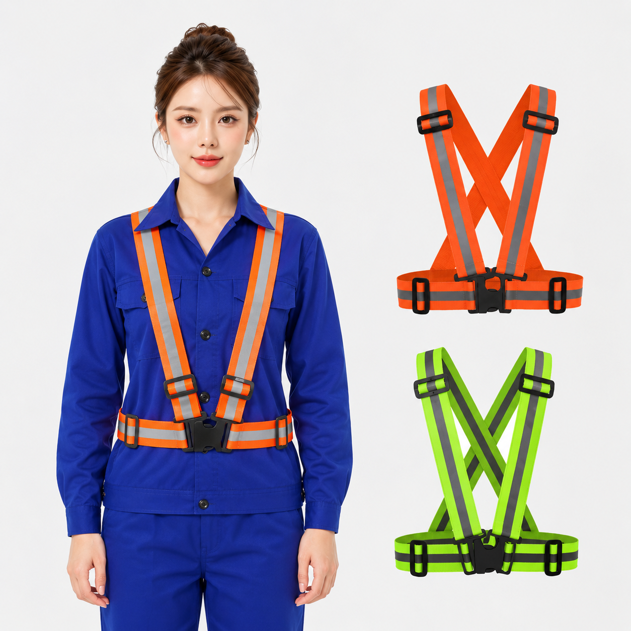 Áo gile dây thun phản quang đi phượt BH37