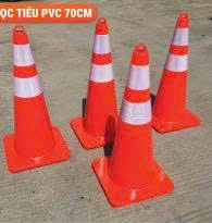 Cọc tiêu nhựa mềm PVC cao 70cm có tay cầm