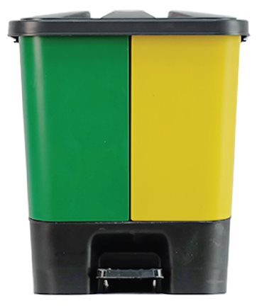 Thùng Rác 2 Ngăn Nhật Quang 20L Đạp Chân – Thùng Rác Phân Loại Nhựa HDPE